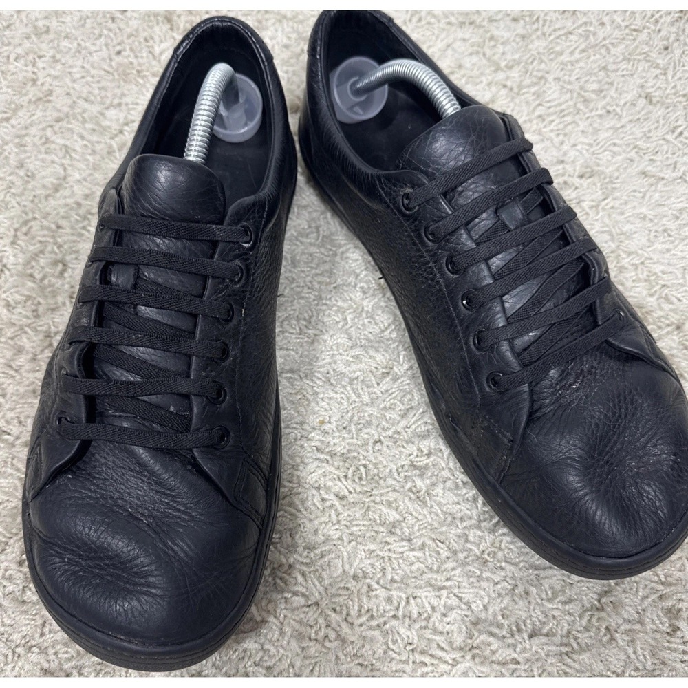 Birchbury Bramfords  Men's 11 Black Leather Low Top Barefoot Casual Sneakers